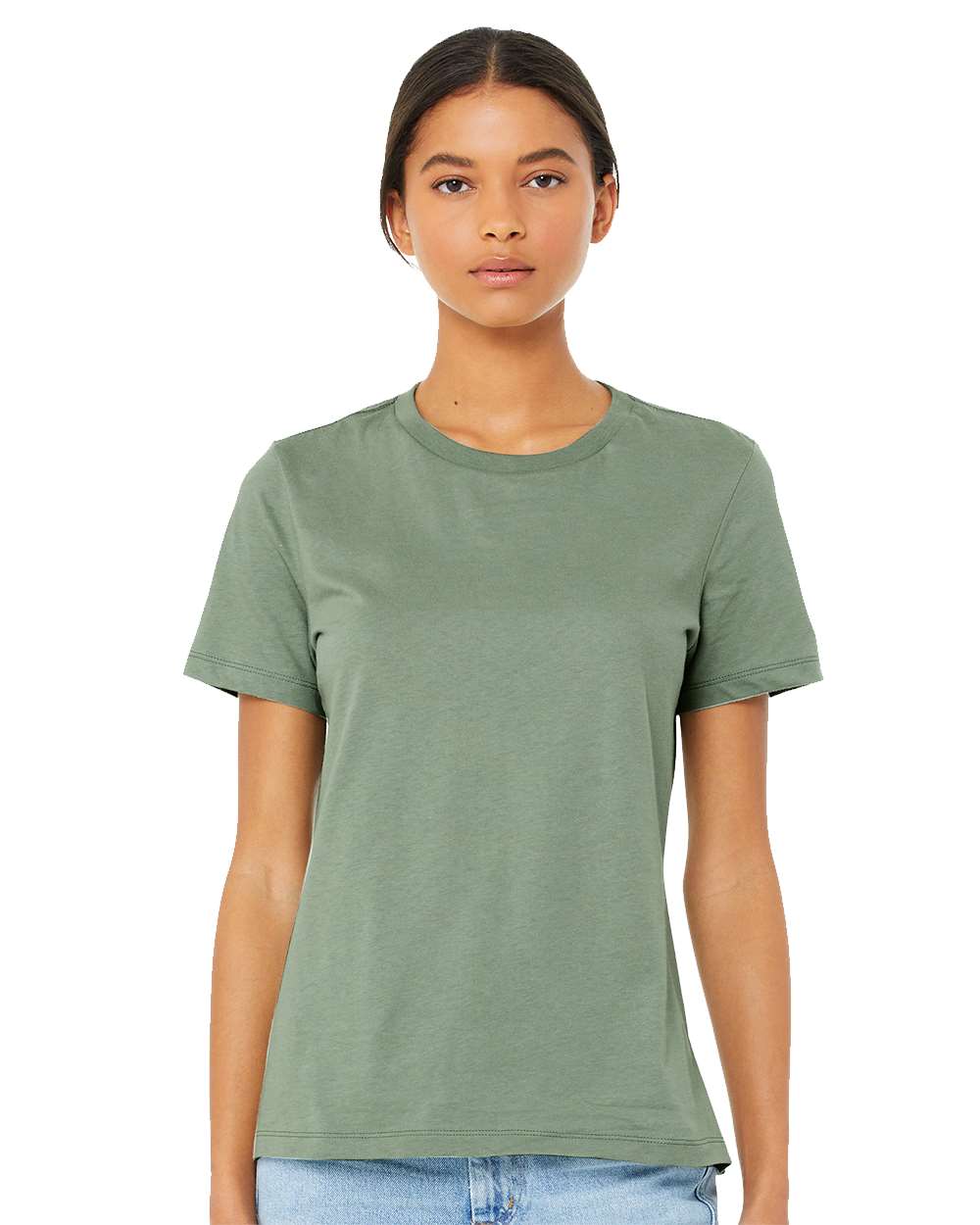 SOLID RELAXED FIT TEE - WOMEN